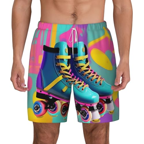 Short de bain rétro pour homme en textile technique premium à séchage rapide