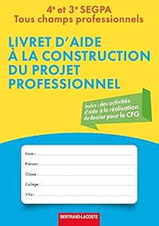 Livre d'aide à la construction du projet professionnel