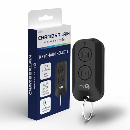 Chamberlain Genuine myQ 2‑Button Keychain Garage Door Remote – Compact Universal Remote, Long Range Performance, Works with Chamberlain, LiftMaster & Craftsman Garage Door Openers