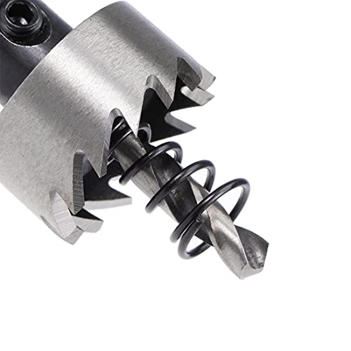 sourcingmap 2 Pcs 23mm HSS Drill Bit Hole Saw for Stainless Steel Metal Alloy Wood, Silver, 23x13mm - Image 3