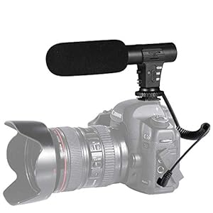 Onewer Yangers Kameramikrofon, Kondensator-Videoaufnahme Interview Professionelles Externes Hypercardioid-Mikrofon Ander Kamera für Canon Nikon DSLR-Kamera DV-Camcorder