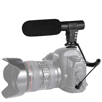 Micrófono de cámara, condensador de audio, grabación de video, entrevista, micrófono hipercardioide externo profesional para cámara Nikon Canon DSLR y videocámara DV | Ya disponible en tu tienda friki favorita! En mundofriki.es!