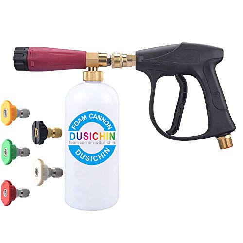 DUSICHIN DUS-114 Snow Foam Cannon Lance Pressure Washer Nozzle Tip Spray Gun 3000 PSI Jet Wash