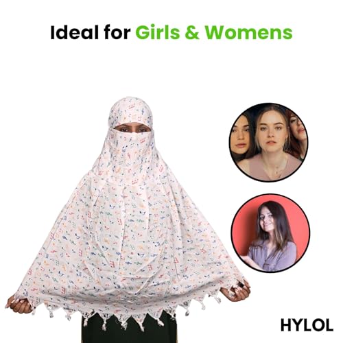 Image of HYLOL Pure Cotton Innovative Stylish Printed Pattern Fancy Scarf With Sun Protection Cover Face Cotton Mask for Women's and Girls