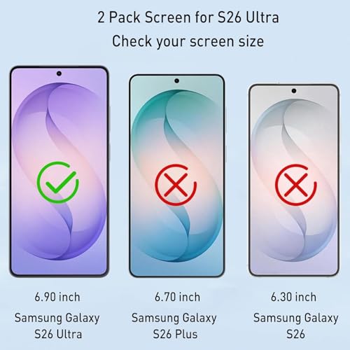 Image of Screen Protector for Samsung Galaxy S26 Ultra 5G (1 Pack) | HD Clear Hydrogel TPU Film | Full Coverage Screen Guard | Fingerprint Unlock Support | Self-Healing | Anti-Scratch | Bubble-Free | Case Friendly