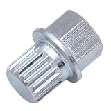 HAOTOM Wheel Lock Key Anti-Theft Lug Nut Screw ABC7/19PT Compatible for VW Volkswagen Audi (19 Pointed Splines)