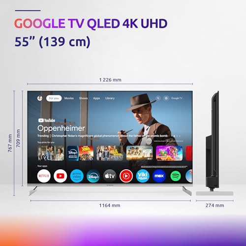 Strong SRT55UF8733 4K QLED Smart TV 55 Zoll mit Dolby Atmos und Google TV