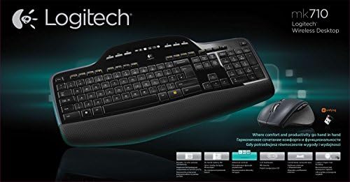 Logitech MK710 Combo Bezprzewodowa klawiatura i mysz, Hiszpańska Klawiatura QWERTY