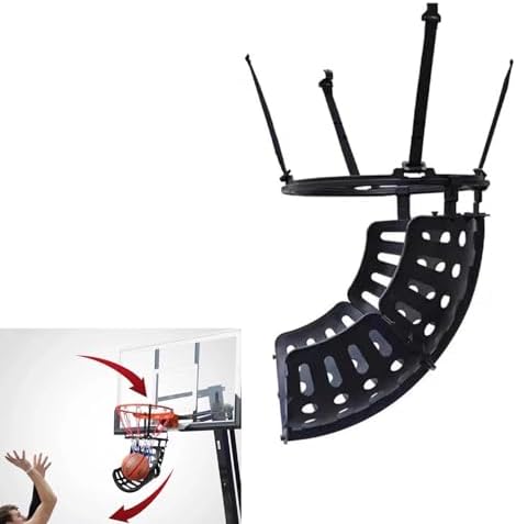 Portable Basketball Rebounder Attachment for Solo Practice, Easy Setup Shot Returner Enhances Training Efficiency