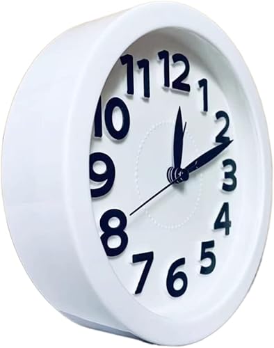 Miniatura 2 de BuyinMo Reloj de iluminación infantil de 6 pulgadas, reloj de escritorio para dormitorio, mesita de noche, oficina, silencioso, sin tictac,