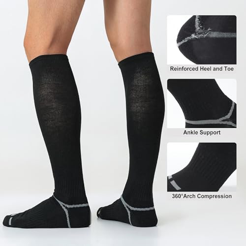 3 Pack Soccer Softball Baseball Socks Football Socks for Youth Men and Women4