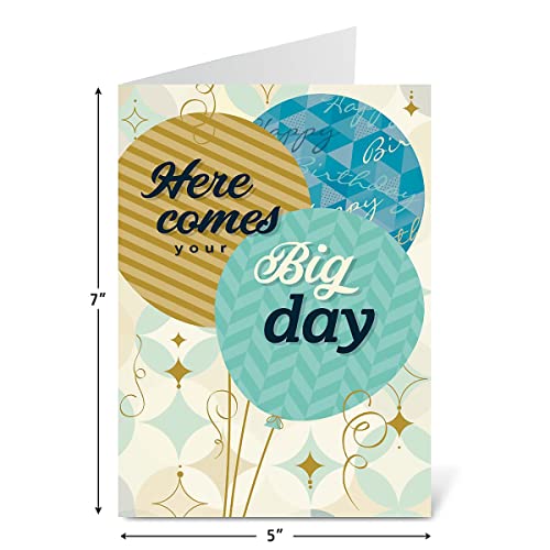 image for Current For Him Happy Birthday Greeting Card Set - Value Pack of 20 Ca