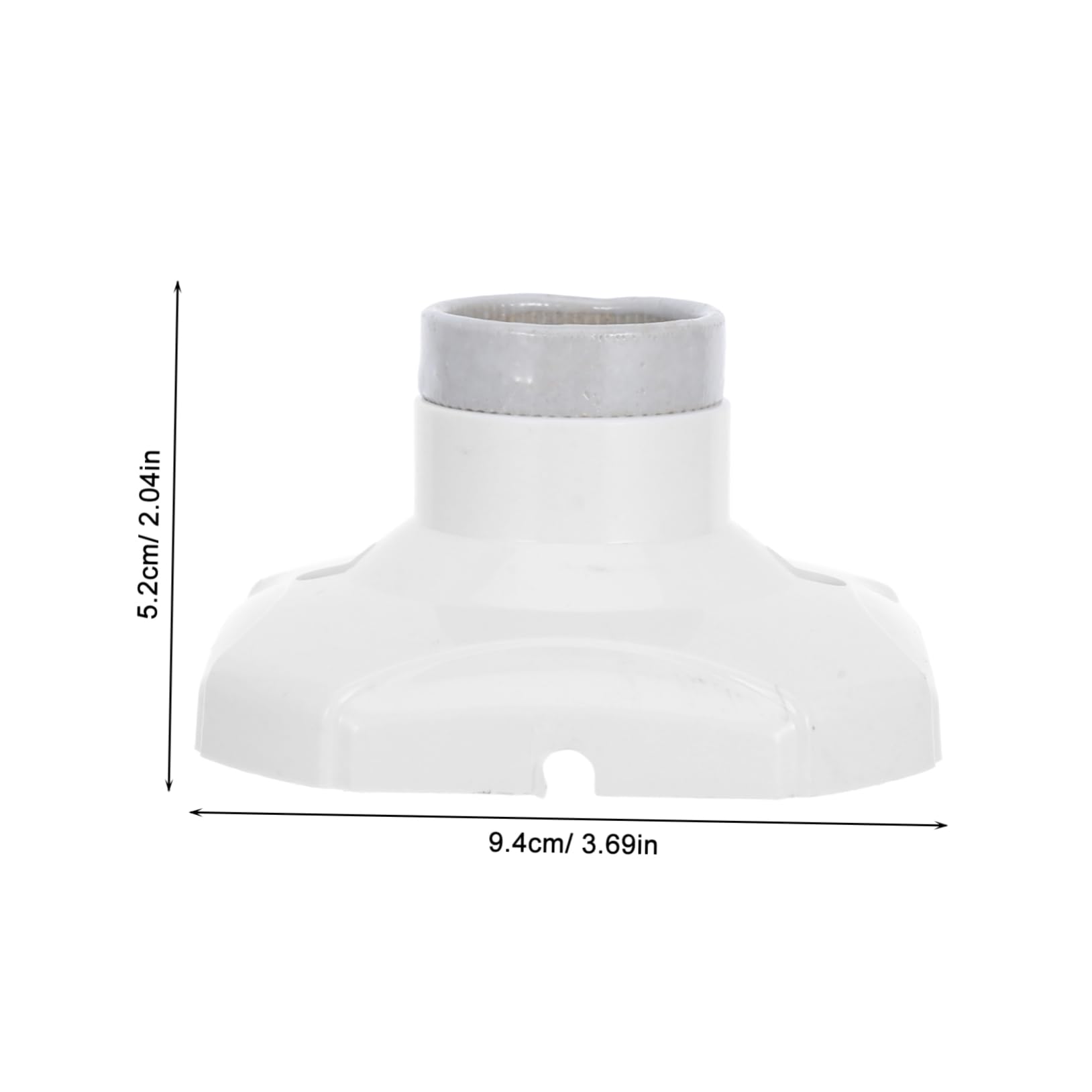 Lot de 20 Douilles pour Lampe E27 250 V, Base Céramique Blanche