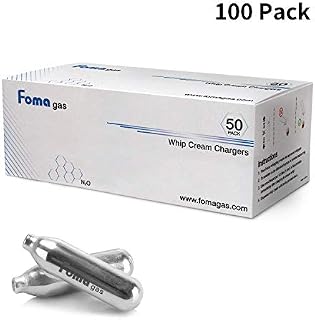 FOMAGAS Whipped Cream Chargers, Pack of 100