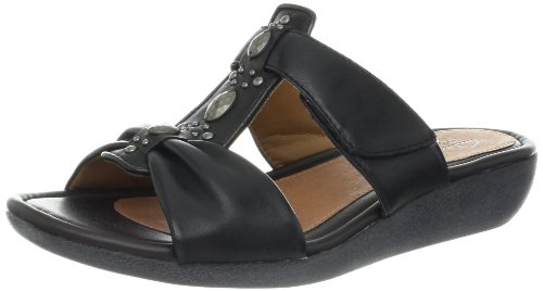 Clarks Women's Jandi Gem Slide Sandal,Black,8.5 M US