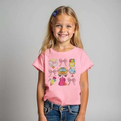 Image of Ritatte First Day of School Shirt for Girls Kindergarten 1st 2nd Grade Back to School T-Shirt Kid Cute Graphic Preschool Tees