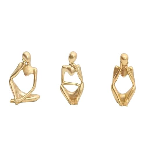 ZENY896V Sculptures Home Decoration Ornaments, Decorative Crafts, Desktop Decor(Gold)