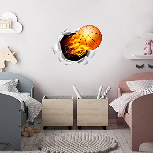 Vinilo Decorativo 3D Baloncesto Naranja Autoadhesivo miniatura 5