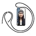 Produktbild ZhinkArts Handykette kompatibel mit Apple iPhone X/iPhone XS - 5,8" Display - Smartphone Necklace Hülle mit Band - Handyhülle Case mit Kette zum umhängen in Grau