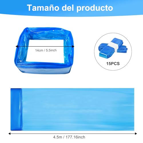 Miniatura 4 de 15 Piezas Recambios Cubos De Pañales, Bolsa De Relleno Para Papelera Pañales Bebe Compatible Con Angelcare Con Litter Locker