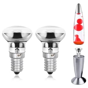 Luxvista 30W E14 R39 Lavalamp Reflectorlamp, Dimbaar E14 Voet R39 Verwarmingslamp, AC220-240V, Warm Wit 2700-2800K (2-pack)