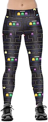 Jumppmile Women's 3D Digital Print High Waist Workout Yoga Leggings Size S-4XL