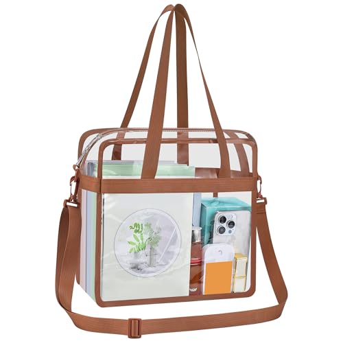 USPECLARE Clear Tote Bag for Stadium Approved 12×6×12 Clear Crossbody Bag