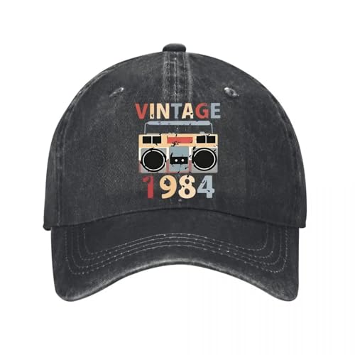 Casquette de baseball boombox vintage en coton lavé rétro pour parents et enfants