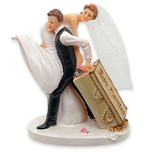 Figura para tarta de boda, pareja de novios, decoración para tarta nupcial, decoración para tarta de boda, pareja de novios para tarta, topper para tarta de boda, tarta de boda, figura decorativa para