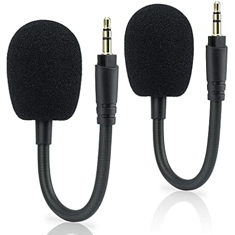 HS45 Mic Replacement for Corsair HS35 H45 Game Headset, 2-Pack 3.5mm Detachable Boom Microphone - LEFXMOPHY Cover