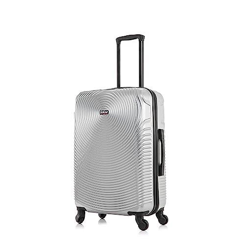 DUKAP INCEPTION 24-Inch Spinner Hardside Luggage Silver
