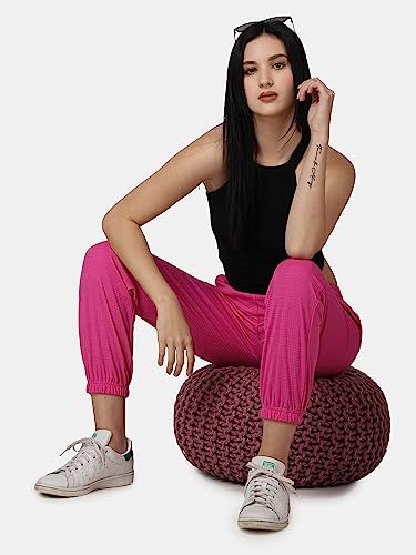Image of POPWINGS Casual Solid Joggers for Women || Loose Fit Joggers for Women ||Joggers for Summer Wear