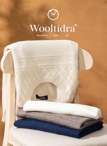 Dokotoo Women's Casual Long Sleeve Wool Hollow Out Sweaters for Women 2025 Trendy Lightweight Crochet Pullover Tops4