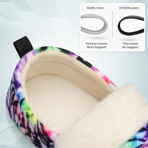 L-RUN Womens Mens Slippers Soft Curly Lightweight House Shoes Cozy Slippers with Fleece Lining for Indoor and Outdoor3