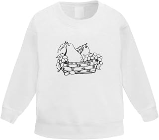 Azeeda 'Pears & Grapes Basket' Kid's Sweatshirt/Jumper (3-4 Years) (KW00047851)