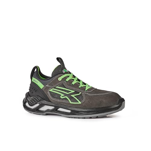 U-Power Red 360 Negan, Scarpe Antinfortunistiche Basse, Leggere E Comode, Con Tomaia In Nylon Ultra Traspirante E Morbida Pelle Scamosciata, Puntale In Alluminio E Suola Infinergy (46) - 2