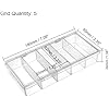 uxcell Component Storage Box - PS Fixed 5 Grids Electronic Component Containers Tool Boxes Clear White 180x85x34mm