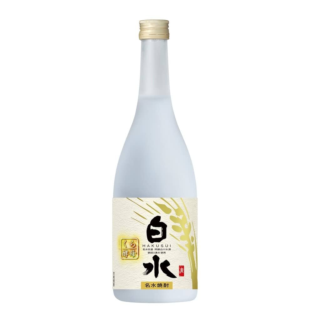 Amazon.co.jp: 白水 むぎ 蔵酵母 25度 [ 焼酎 720ml ] : 食品