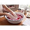 Enamel Basin, Small 30cm (11.8) Kids Foot Bath Basin for Soaking Feet, Metal Foot Soak Tub, Laundry Wash Old Fashioned Footbath for Home Spa Pedicures