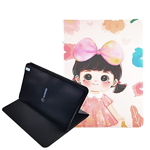 LANHOMEX For ALLDOCUBE iPlay40pro/iPlay40H 10.4 インチタブレットケース PUレザーケース、スマートケース、ブラケット機能、美しい、超軽量、超薄型、防塵、傷防止、指紋防止、包括的な保護。 (可愛い女の子)