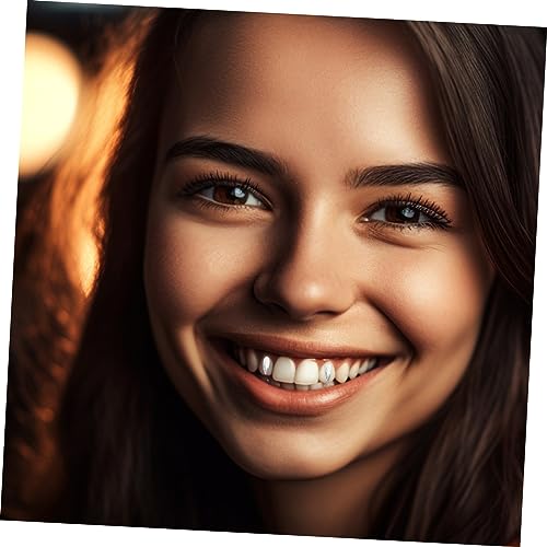 Healeved 4 Pack gemas decorativas para dientes miniatura 6
