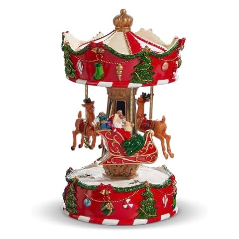 Raz Imports Animated Santa's Sleigh Carousel Cover