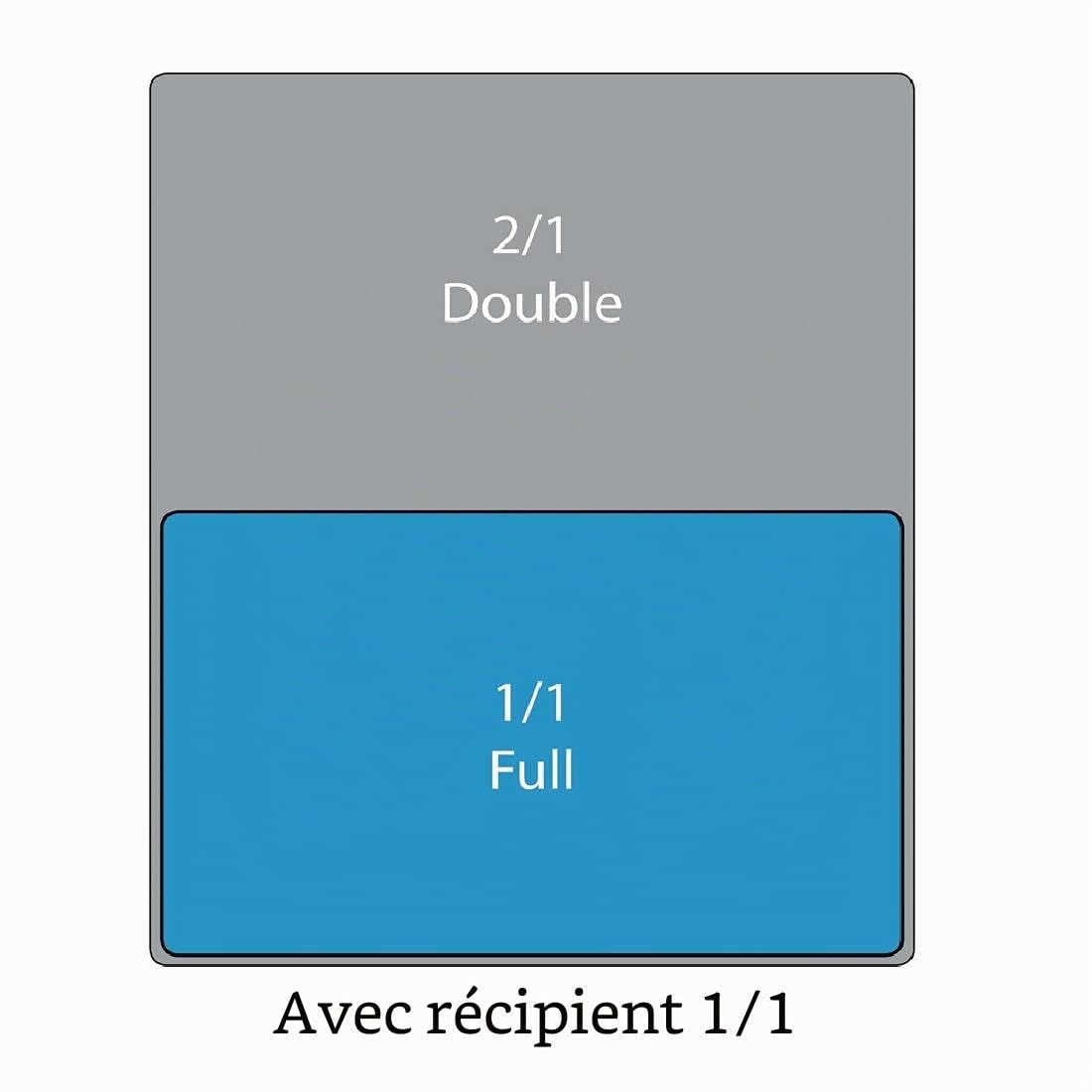 Vogue Bac Gastronorme 1/1, Bac Inox, Profondeur : 150 mm, Capacité : 20 Litres, Récipient de conservation des aliments chauds et froids, Compatible Bain Marie, Couvercle vendu séparément, K924