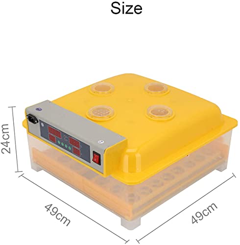 Foto von MorNon Brutmaschine Vollautomatische Eierbrutschrank 48 Eier Inkubator Digitales Brutapparat Automatischer Inkubatoren mit Led Temperaturanzeige und Feuchtigkeitsregulierung für Geflügeleier Ente Gan