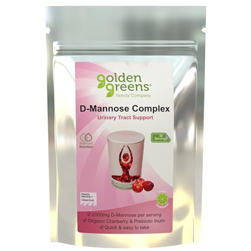 Golden Greens D-Mannose Complex with Organic Cranberry 30 Servings 1 Count
