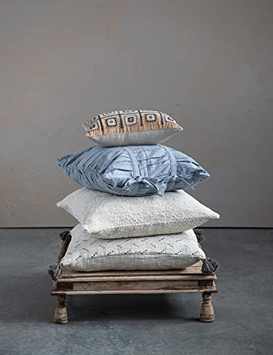Creative Co-Op Decorative Woven Cotton Jacquard Square Throw Pillow, Beige & Cream #TOP3