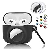 2 in 1 Protective Cover Combo Set Compatible with Airpods 3 (2021) Airtag, GPS Tracker Shell Holder...