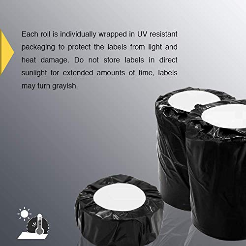 Betckey - 1" X 0.5" (25 Mm X 13 Mm) Small Labels Compatible With Zebra & More Label Printer,Premium Adhesive & Perforated [10 Rolls, 24300 Labels] #TOP5