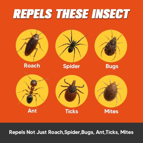 Pest Repellent, Indoor Spider Repellent, Natural Mosquito Repellent Outdoor, Bug Repellent Indoor Pet Safe, 3 Months Protection, Keep Pest Out of Home, Garden, Garage, RV, 8 Packs - Image 3