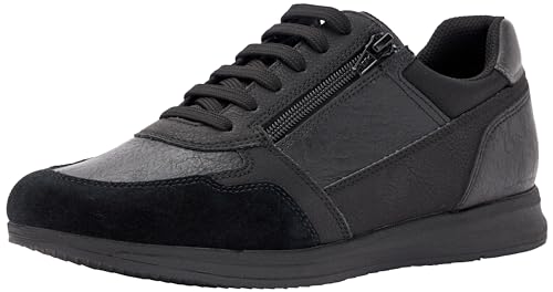 Geox U Avery A, Zapatillas, Hombre, Negro, 42 EU